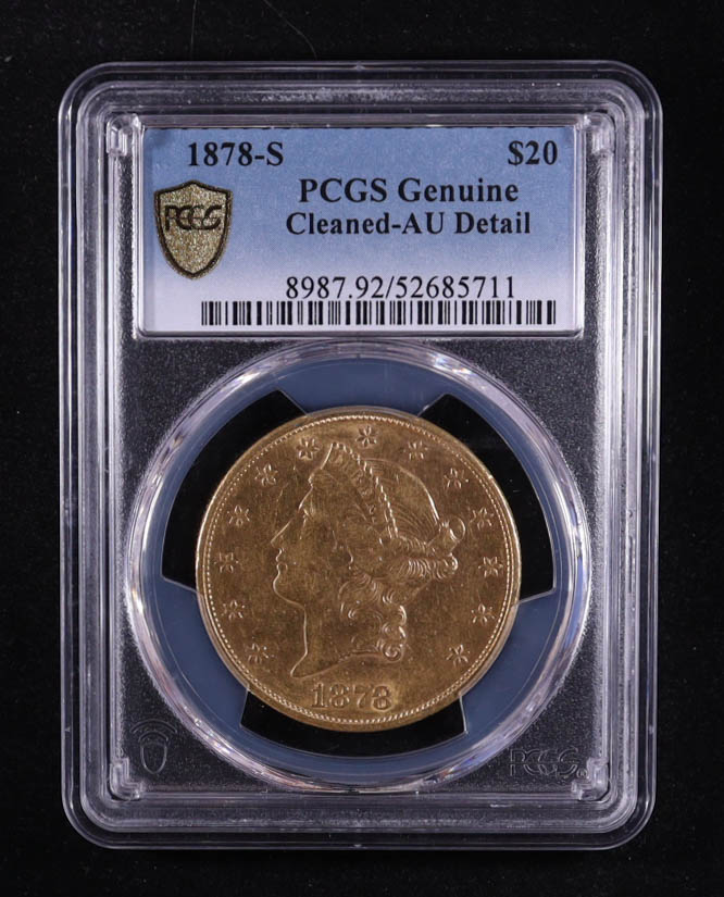 1878-S US Gold $20 Liberty Head (PCGS Genuine) at PristineAuction.com 1878-S US Gold $20 Liberty Head (PCGS Genuine) at PristineAuction.com