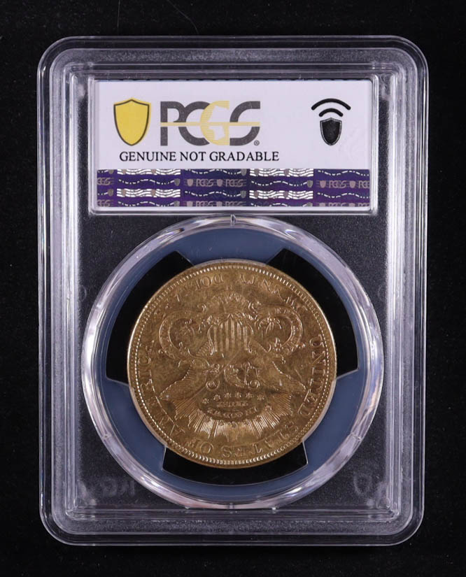 1878-S US Gold $20 Liberty Head (PCGS Genuine) at PristineAuction.com 1878-S US Gold $20 Liberty Head (PCGS Genuine) at PristineAuction.com