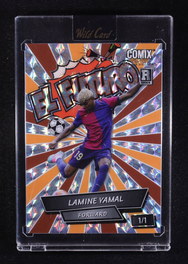 Lamine Yamal 2024 Wild Card Comix El Futuro Mosaic #LY03 #1/1 RC at PristineAuction.com Lamine Yamal 2024 Wild Card Comix El Futuro Mosaic #LY03 #1/1 RC at PristineAuction.com