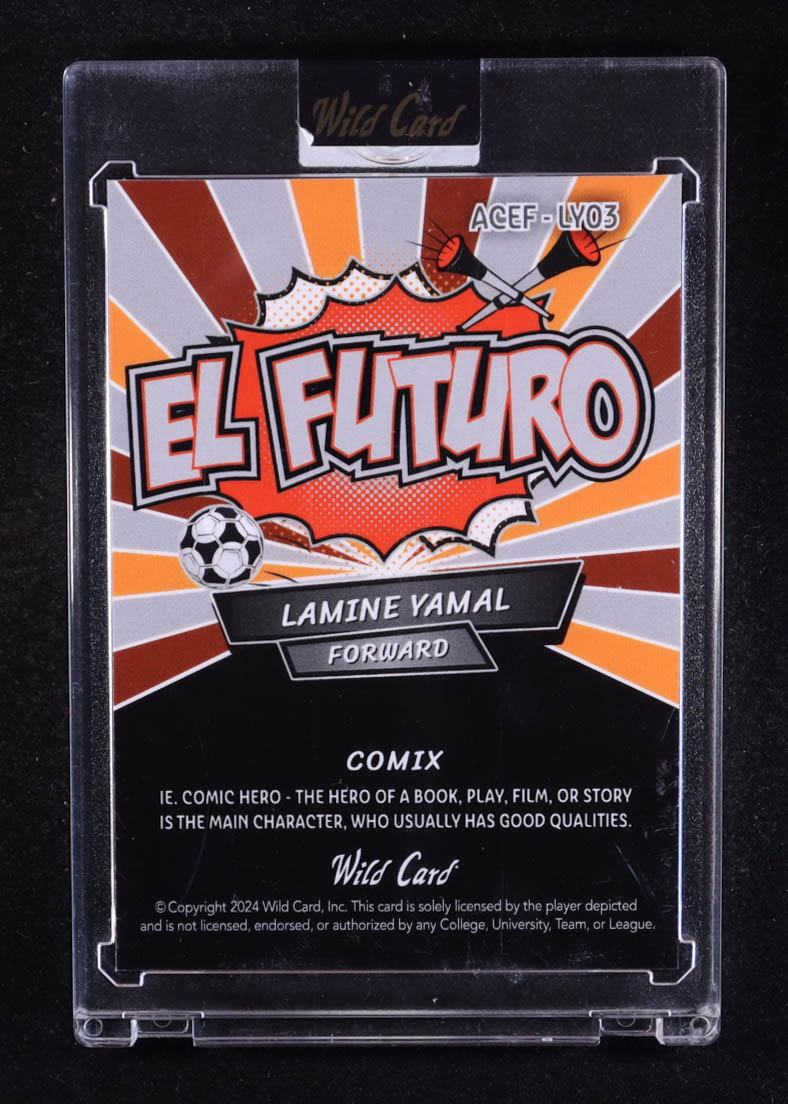 Lamine Yamal 2024 Wild Card Comix El Futuro Mosaic #LY03 #1/1 RC at PristineAuction.com Lamine Yamal 2024 Wild Card Comix El Futuro Mosaic #LY03 #1/1 RC at PristineAuction.com