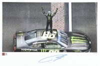 Riley Herbst Signed LE Nascar 2024 Indy Win 12x18 Print (PA) at PristineAuction.com