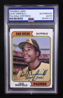 Dave Winfield Signed 1974 Topps Inscribed "HOF 2001" #456 RC (PSA) at PristineAuction.com