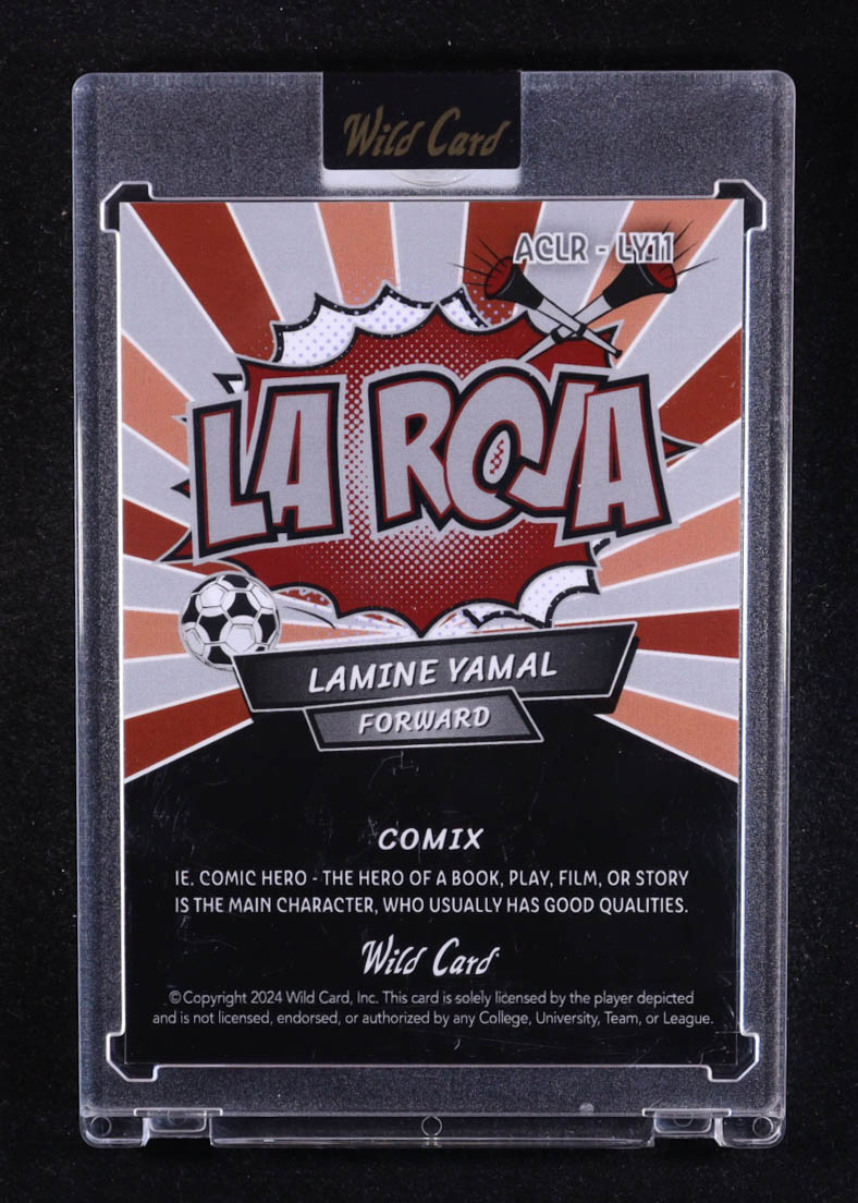 Lamine Yamal 2024 Wild Card Comix La Roja Holo #LY11 #3/3 RC at PristineAuction.com Lamine Yamal 2024 Wild Card Comix La Roja Holo #LY11 #3/3 RC at PristineAuction.com