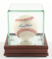 Willie Mays Signed ONL Baseball with Display Case (Mays & PSA) at PristineAuction.com