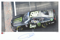 Riley Herbst Signed LE Nascar 2024 Indy Win 12x18 Print (PA) at PristineAuction.com