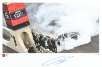 Riley Herbst Signed LE Nascar 2024 Indy Win 12x18 Print (PA) at PristineAuction.com