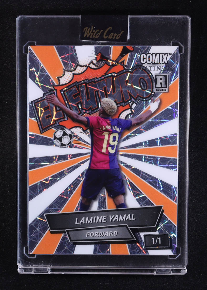 Lamine Yamal 2024 Wild Card Comix El Futuro Laser #LY05 #1/1 RC at PristineAuction.com Lamine Yamal 2024 Wild Card Comix El Futuro Laser #LY05 #1/1 RC at PristineAuction.com