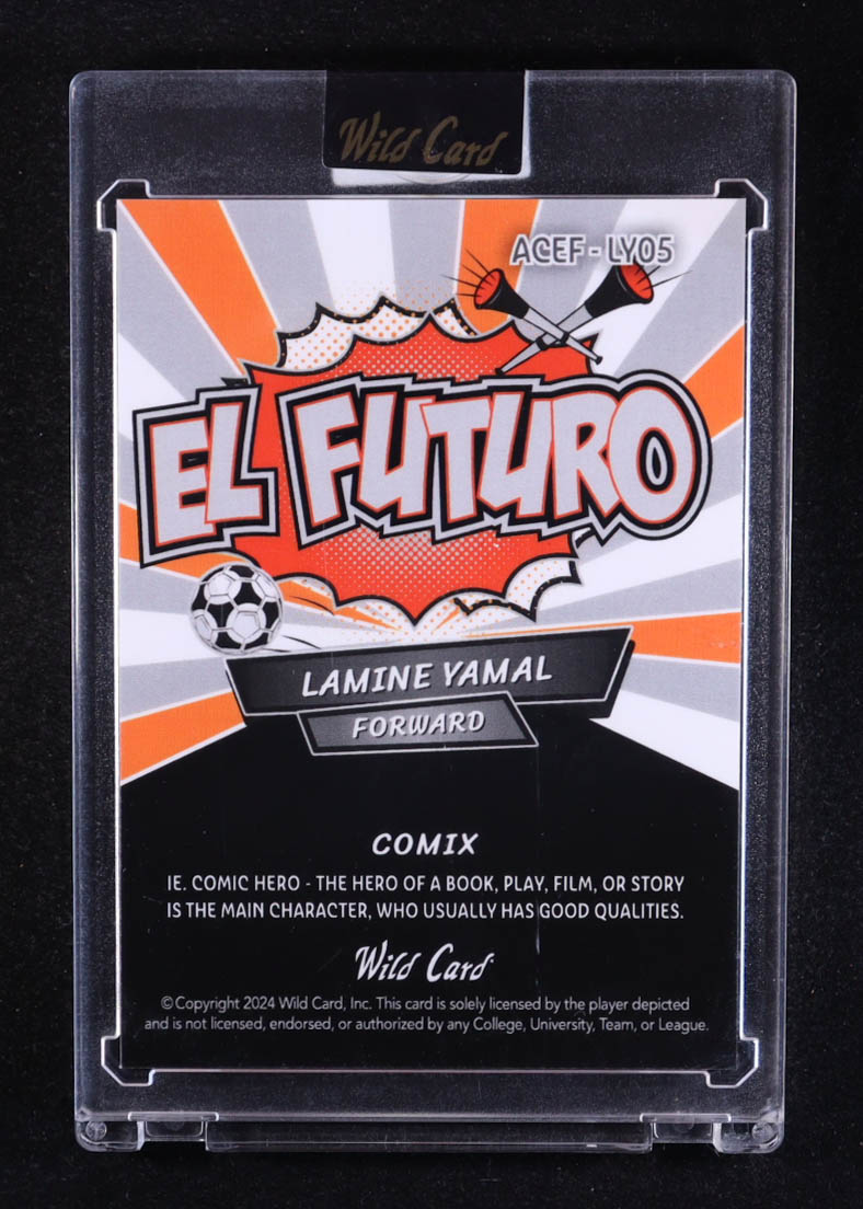 Lamine Yamal 2024 Wild Card Comix El Futuro Laser #LY05 #1/1 RC at PristineAuction.com Lamine Yamal 2024 Wild Card Comix El Futuro Laser #LY05 #1/1 RC at PristineAuction.com