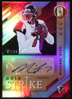 Michael Vick 2018 Panini Gold Standard Gold Strike Autographs Platinum #8 #02/10 at PristineAuction.com