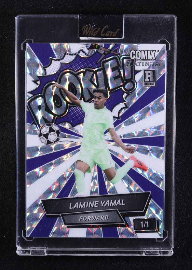 Lamine Yamal 2024 Wild Card Comix Rookie Mosaic #LY09 #1/1 RC at PristineAuction.com Lamine Yamal 2024 Wild Card Comix Rookie Mosaic #LY09 #1/1 RC at PristineAuction.com