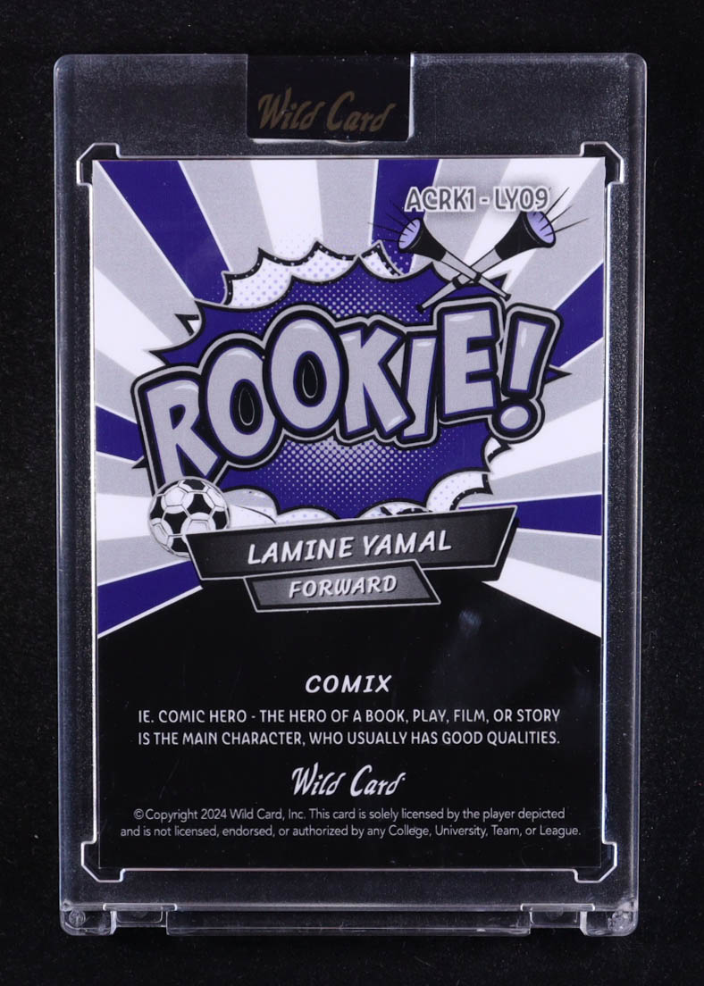 Lamine Yamal 2024 Wild Card Comix Rookie Mosaic #LY09 #1/1 RC at PristineAuction.com Lamine Yamal 2024 Wild Card Comix Rookie Mosaic #LY09 #1/1 RC at PristineAuction.com