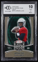 Jordan Love 2020 SAGE All Rookie Team Gold #RT3 RC (BCCG 10) at PristineAuction.com