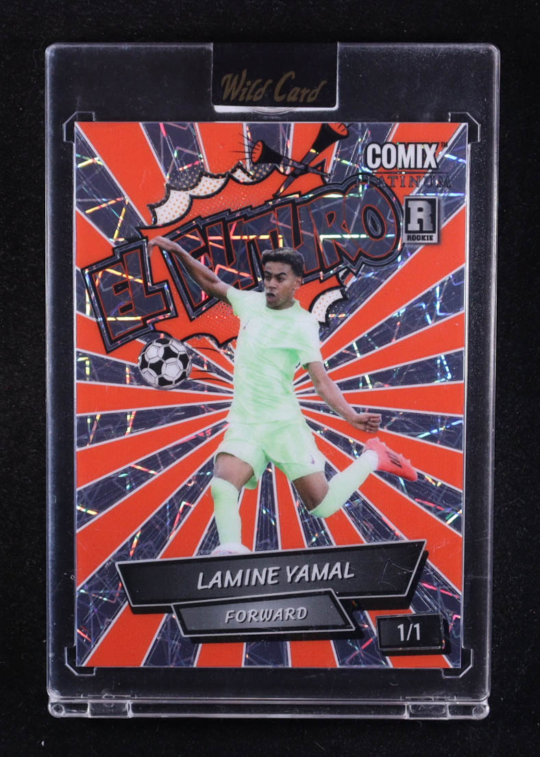 Lamine Yamal 2024 Wild Card Comix El Futuro Laser #LY09 #1/1 RC at PristineAuction.com Lamine Yamal 2024 Wild Card Comix El Futuro Laser #LY09 #1/1 RC at PristineAuction.com