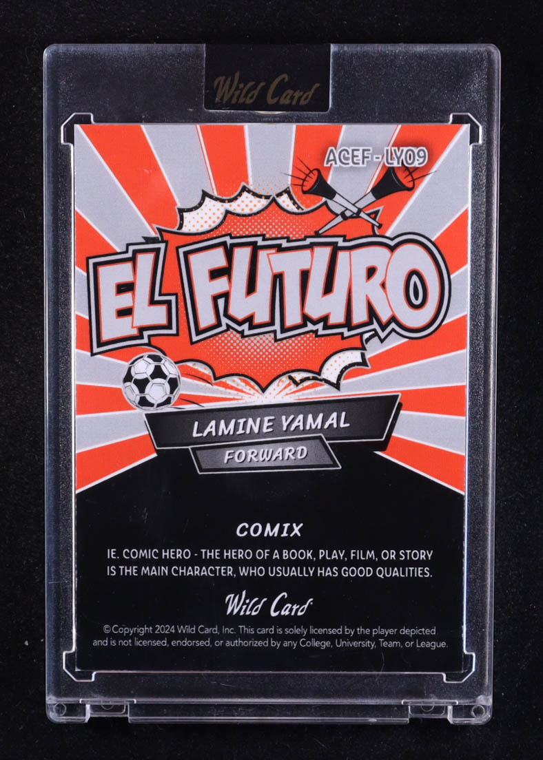 Lamine Yamal 2024 Wild Card Comix El Futuro Laser #LY09 #1/1 RC at PristineAuction.com Lamine Yamal 2024 Wild Card Comix El Futuro Laser #LY09 #1/1 RC at PristineAuction.com