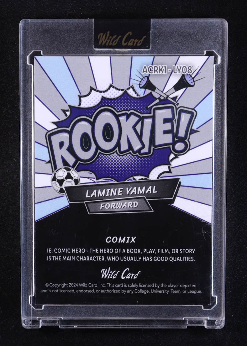Lamine Yamal 2024 Wild Card Comix Rookie Island #LY08 #1/1 RC at PristineAuction.com Lamine Yamal 2024 Wild Card Comix Rookie Island #LY08 #1/1 RC at PristineAuction.com