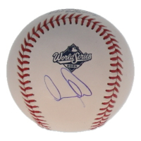 Andy Pages Signed 2025 World Series Logo Baseball (JSA) at PristineAuction.com