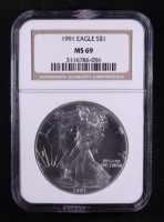 1991 American Silver Eagle $1 Coin (NGC MS69) at PristineAuction.com
