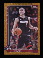 Nikola Jovic 2025-26 Topps Gold Holo Foil #76 #10/50 at PristineAuction.com