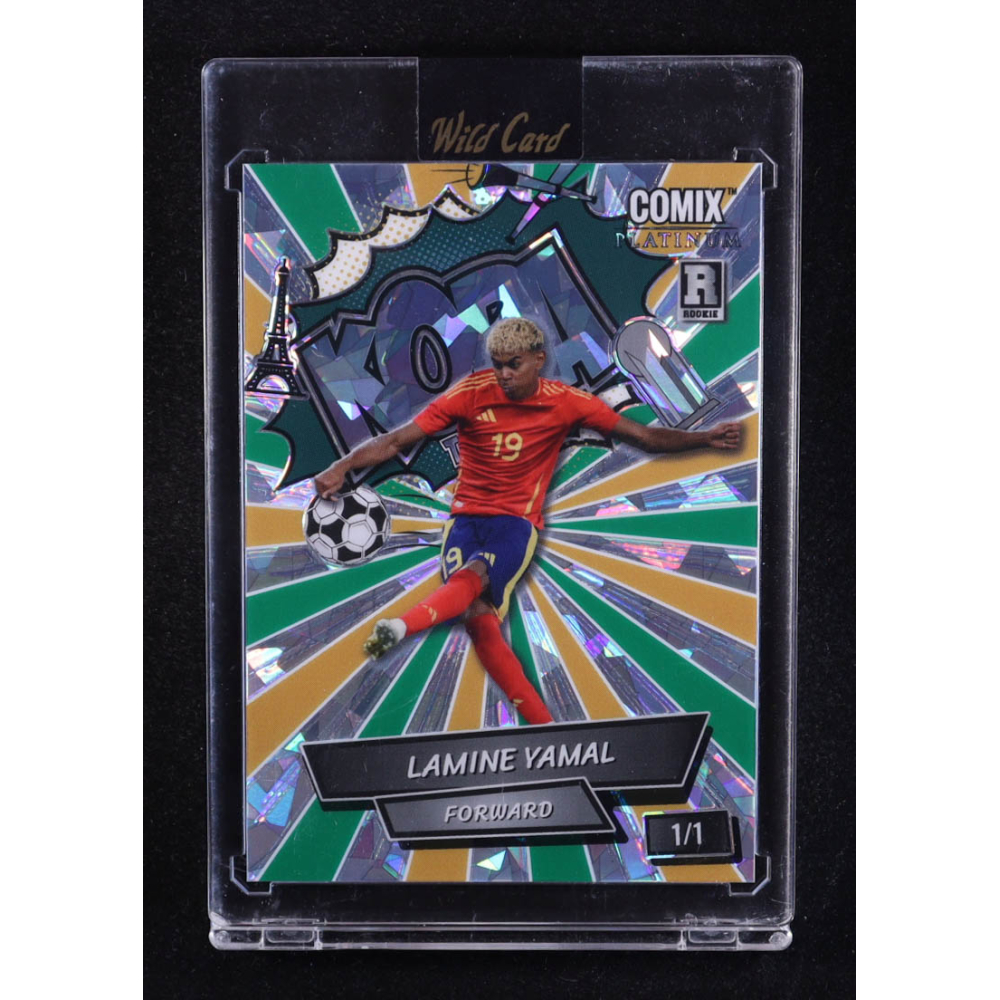 Lamine Yamal 2024 Wild Card Comix Kopa Crystal #LY07 #1/1 RC at PristineAuction.com
