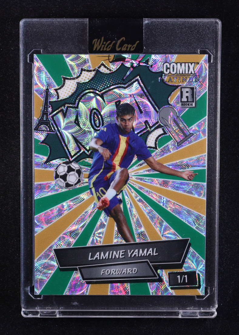 Lamine Yamal 2024 Wild Card Comix Kopa Kaleidoscope #LY13 #1/1 RC at PristineAuction.com Lamine Yamal 2024 Wild Card Comix Kopa Kaleidoscope #LY13 #1/1 RC at PristineAuction.com