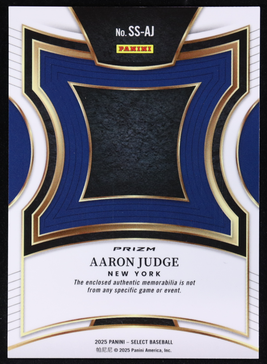 Aaron Judge 2025 Select Selective Swatches Ice Prizms #2 at PristineAuction.com Aaron Judge 2025 Select Selective Swatches Ice Prizms #2 at PristineAuction.com