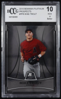 Mike Trout 2010 Bowman Platinum Prospects #PP5 RC (BCCG 10) at PristineAuction.com