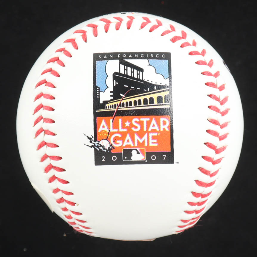Willie Mays Signed 2007 All-Star Game Logo Baseball with Display Case (Mays & PSA) at PristineAuction.com Willie Mays Signed 2007 All-Star Game Logo Baseball with Display Case (Mays & PSA) at PristineAuction.com