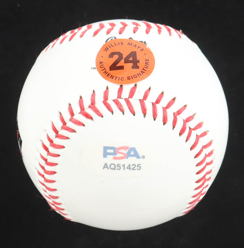 Willie Mays Signed 2007 All-Star Game Logo Baseball with Display Case (Mays & PSA) at PristineAuction.com Willie Mays Signed 2007 All-Star Game Logo Baseball with Display Case (Mays & PSA) at PristineAuction.com