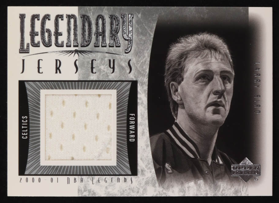 Larry Bird 2000-01 Upper Deck Legends Legendary Jerseys #LBJ at PristineAuction.com Larry Bird 2000-01 Upper Deck Legends Legendary Jerseys #LBJ at PristineAuction.com