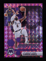 LeBron James 2022-23 Panini Mosaic Montage Mosaic Purple #3 #19/99 at PristineAuction.com