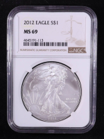 2012 American Silver Eagle $1 Coin (NGC MS69) at PristineAuction.com