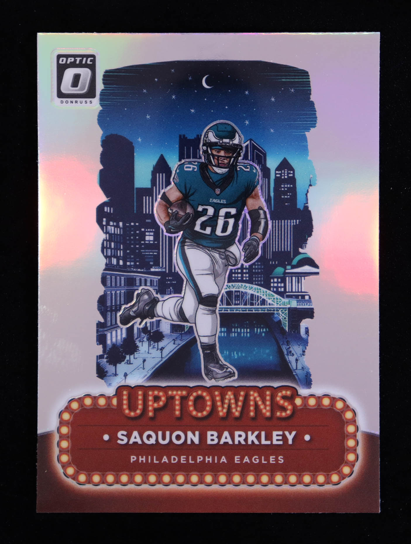 Saquon Barkley 2024 Donruss Optic Uptowns #17 at PristineAuction.com Saquon Barkley 2024 Donruss Optic Uptowns #17 at PristineAuction.com