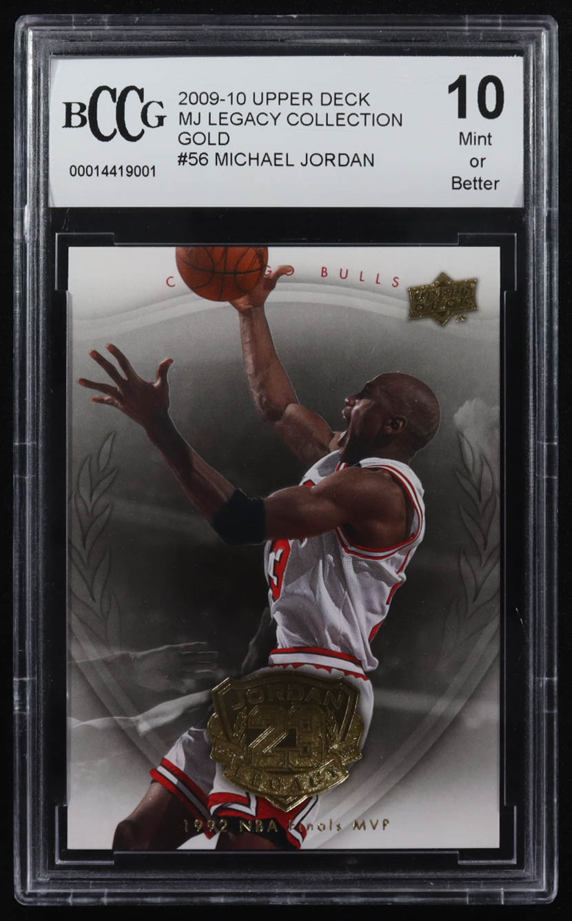 Michael Jordan 2009-10 Upper Deck Michael Jordan Legacy Collection Gold #56 (BCCG 10) at PristineAuction.com Michael Jordan 2009-10 Upper Deck Michael Jordan Legacy Collection Gold #56 (BCCG 10) at PristineAuction.com