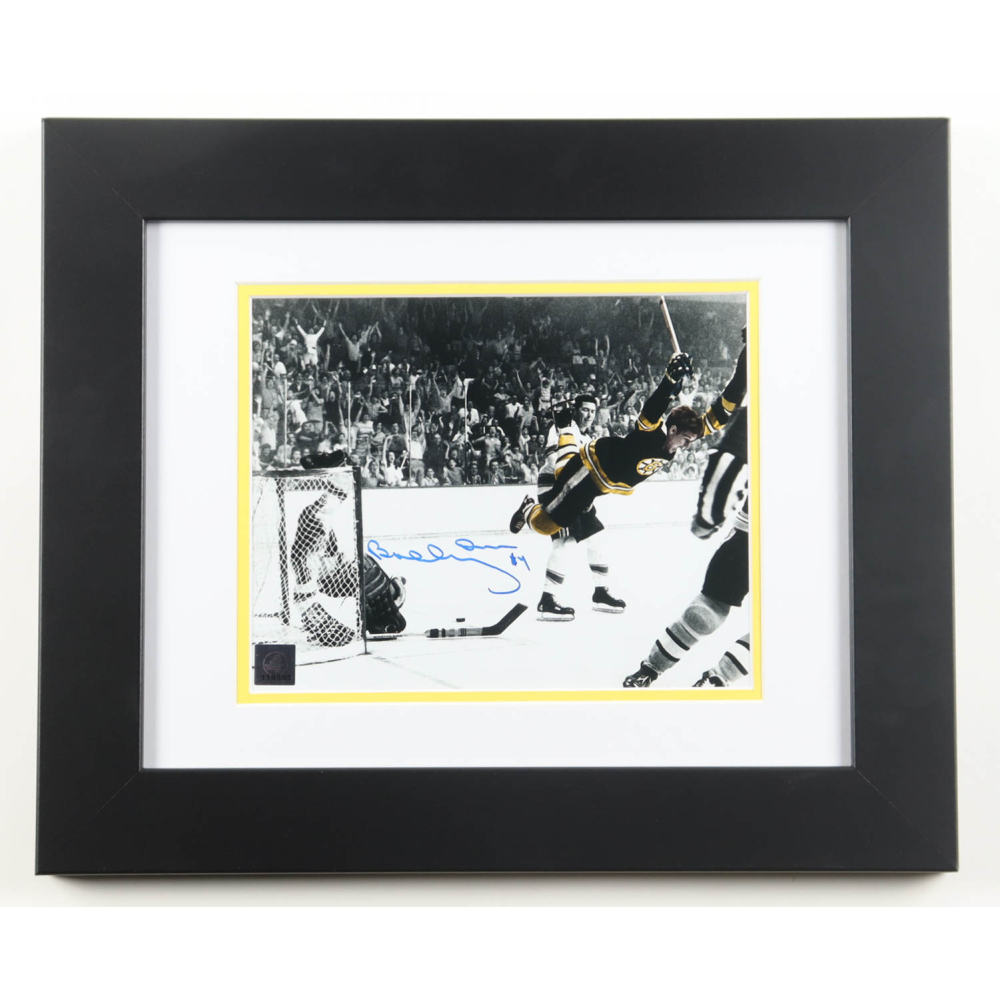 Bobby Orr Signed Bruins Custom Framed Photo (GNR) at PristineAuction.com