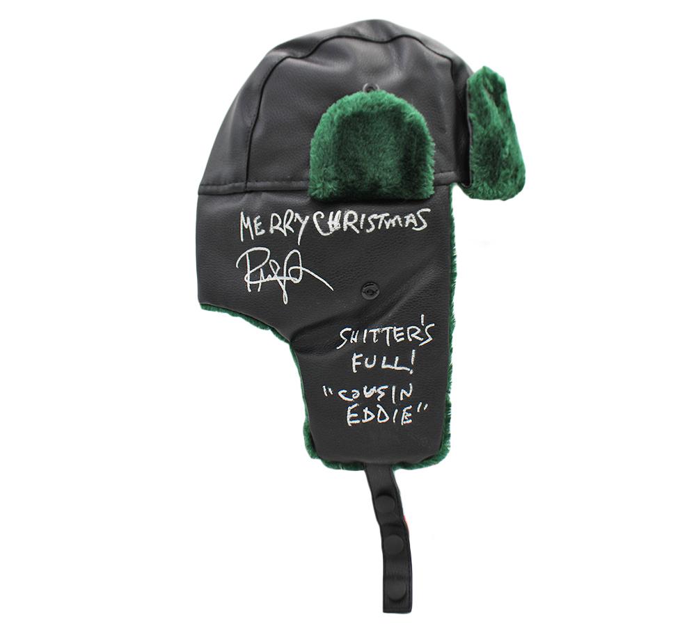 Randy Quaid Signed "National Lampoon's Christmas Vacation" Hat Inscribed "Merry Christmas", "Cousin Eddie" & "S******'s Full!" (Tristar) at PristineAuction.com Randy Quaid Signed "National Lampoon's Christmas Vacation" Hat Inscribed "Merry Christmas", "Cousin Eddie" & "S******'s Full!" (Tristar) at PristineAuction.com