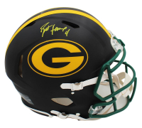 Brett Favre Signed Packers Full-Size Authentic On-Field Matte Black Alternate Speed Helmet (Radtke) at PristineAuction.com