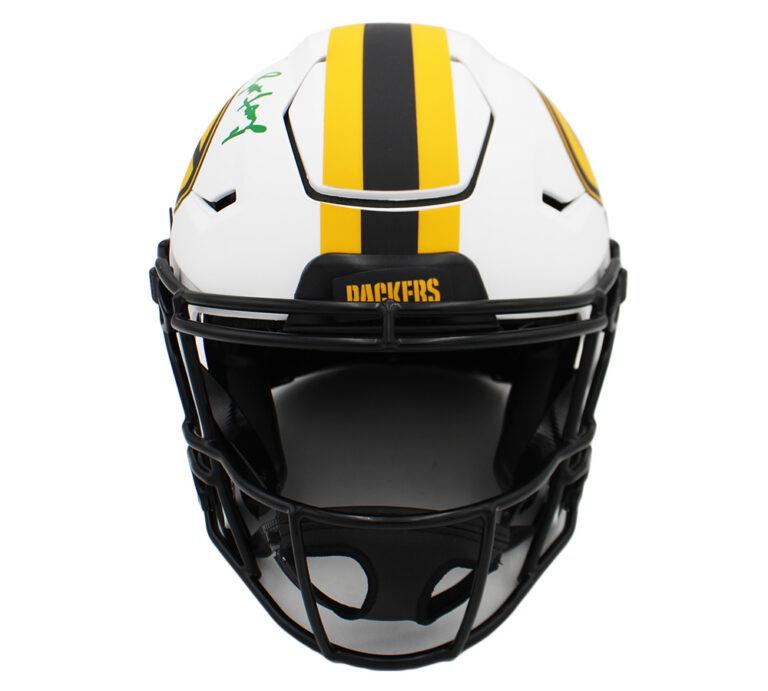 Brett Favre Signed Packers Full-Size Authentic On-Field Lunar Eclipse Alternate Speedflex Helmet (Radtke) at PristineAuction.com Brett Favre Signed Packers Full-Size Authentic On-Field Lunar Eclipse Alternate Speedflex Helmet (Radtke) at PristineAuction.com