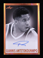 Giannis Antetokounmpo 2021-22 Leaf Memories '60 #BWGA1 at PristineAuction.com