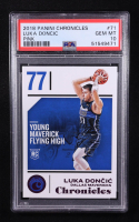 Luka Doncic 2018-19 Panini Chronicles Pink Young Maverick Flying High #71 RC (PSA 10) at PristineAuction.com
