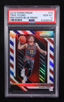 Trae Young 2018-19 Panini Prizm Red/White/Blue #71 RC (PSA 10) at PristineAuction.com