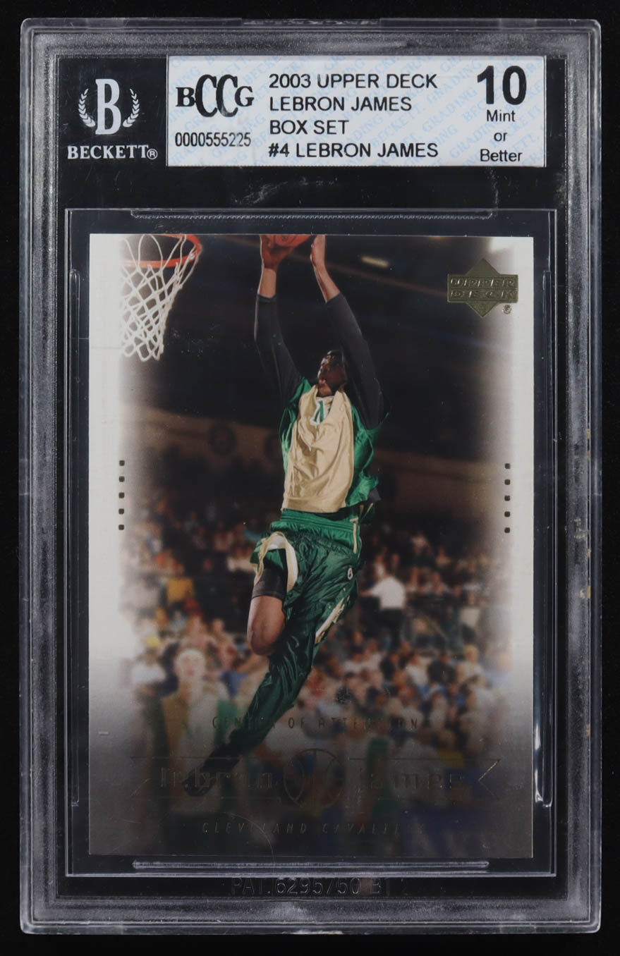 LeBron James 2003 Upper Deck LeBron James Box Set #4 RC (BCCG 10) at PristineAuction.com LeBron James 2003 Upper Deck LeBron James Box Set #4 RC (BCCG 10) at PristineAuction.com