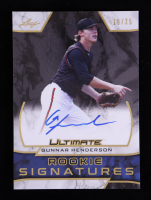 Gunnar Henderson 2019 Leaf Ultimate Draft Rookie Signatures Gold #RSGH1 RC #19/25 at PristineAuction.com