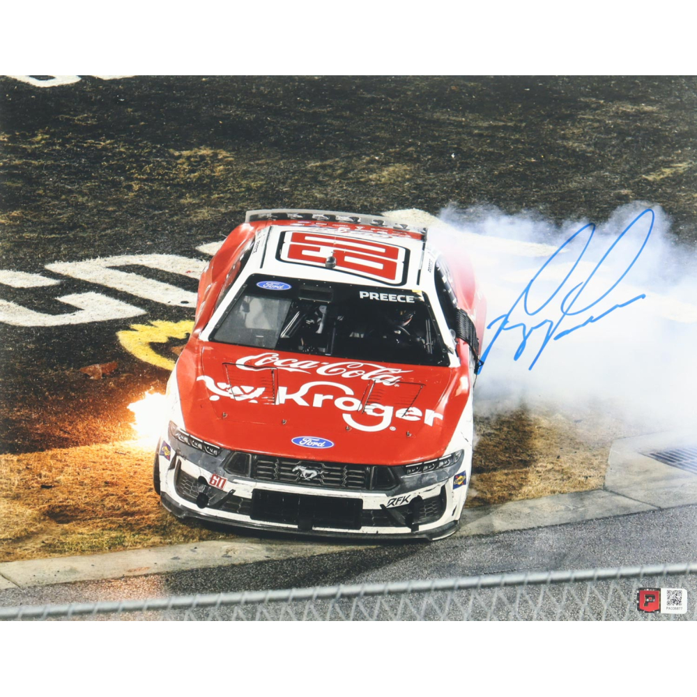 Ryan Preece Signed Nascar 2026 North Carolina Win 11x14 Photo (PA) at PristineAuction.com