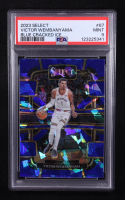 Victor Wembanyama 2023-24 Panini Select Concourse Blue Cracked Ice #79 RC (PSA 9) at PristineAuction.com