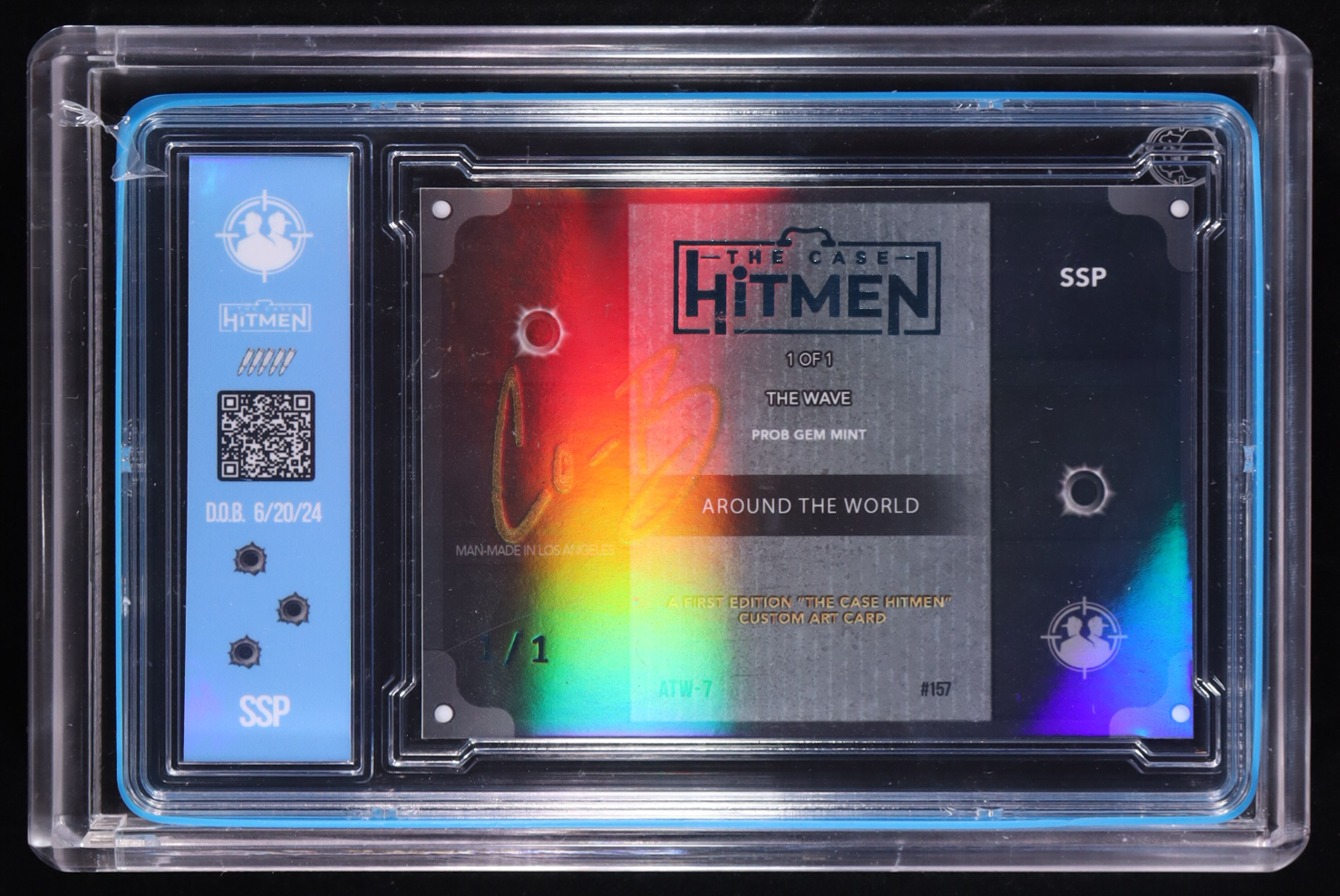 Lionel Messi - Around the World ATW-7 The Wave #157 - 2024 The Case Hitmen 1/1 Custom Art Card at PristineAuction.com Lionel Messi - Around the World ATW-7 The Wave #157 - 2024 The Case Hitmen 1/1 Custom Art Card at PristineAuction.com