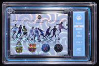 Lionel Messi - Around the World ATW-7 The Wave #157 - 2024 The Case Hitmen 1/1 Custom Art Card at PristineAuction.com