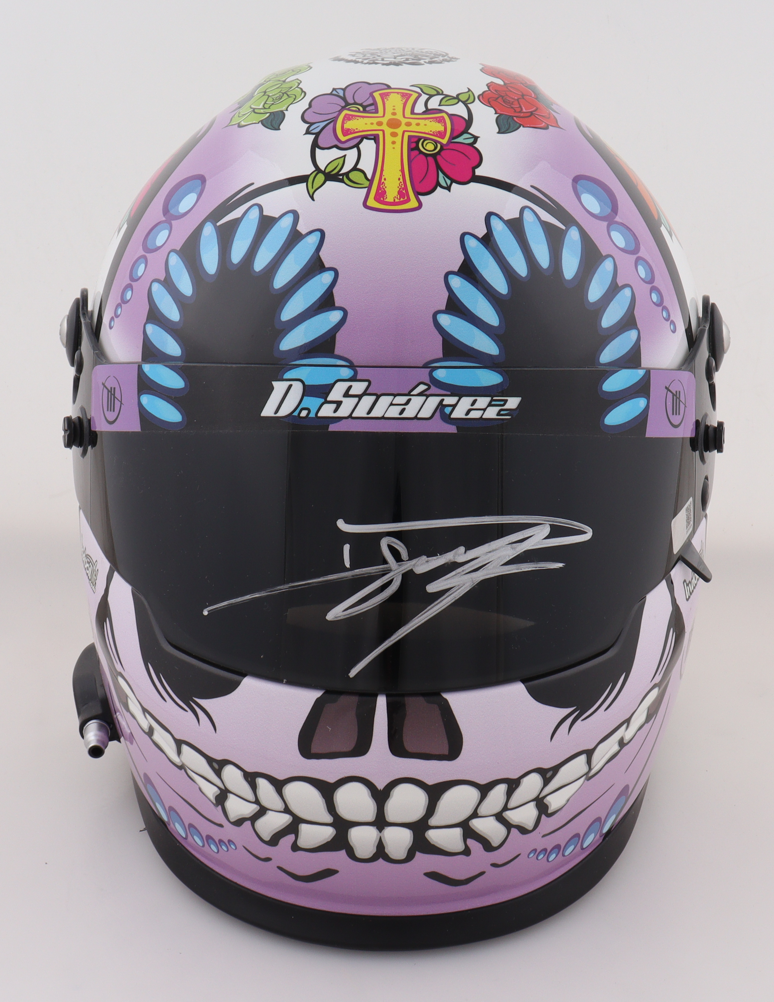 Daniel Suarez Signed NASCAR Full-Size Helmet (Suarez) at PristineAuction.com Daniel Suarez Signed NASCAR Full-Size Helmet (Suarez) at PristineAuction.com