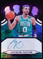 Jayson Tatum 2018-19 Crown Royale Crown Autographs Purple #48 #06/25 at PristineAuction.com