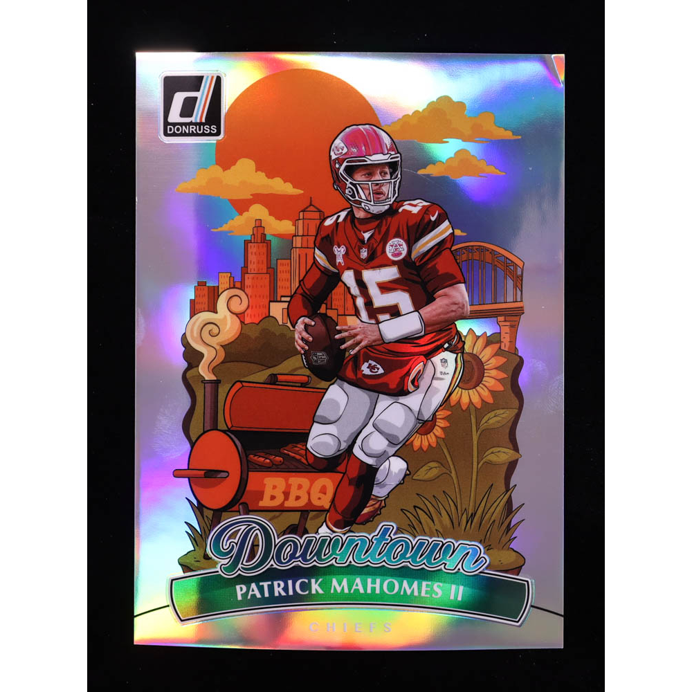 Patrick Mahomes II 2025 Donruss Downtown! Oversize #8 at PristineAuction.com