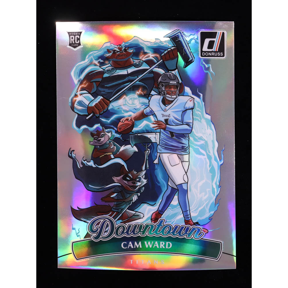 Cam Ward 2025 Donruss Downtown! Oversize #12 RC at PristineAuction.com